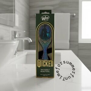 Wet Brush Wickedly Beautiful Original Detangler Hair Brush & Bow Clip Witch